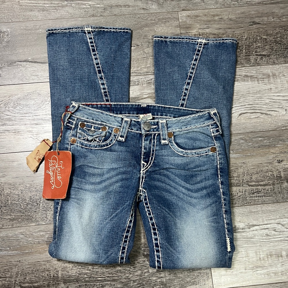 True Religion JOEY  SUPER T with Iconic Super T Stitch Jeans Size W30